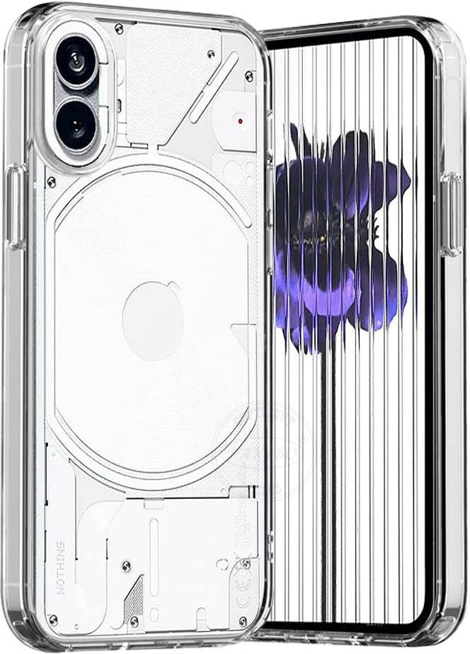 VAKIBO Premium Clear 2MM Thick Transparent Soft TPU Rubber Back Cover Case With Camera Protection Suitable for Nothing Phone 1