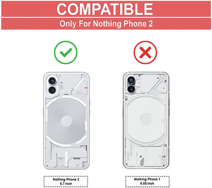 VAKIBO Super Premium Black Border Transparent Case With Corner Protection & Camera Protection Suitable for Nothing Phone 2