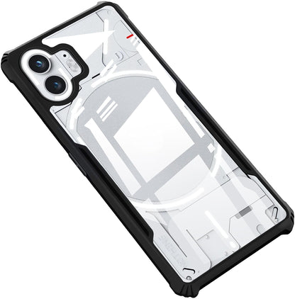 VAKIBO Super Premium Black Border Transparent Case With Corner Protection & Camera Protection Suitable for Nothing Phone 2
