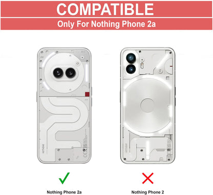 VAKIBO Super Premium Black Border Transparent Case With Corner Protection & Camera Protection Suitable for Nothing Phone 2A