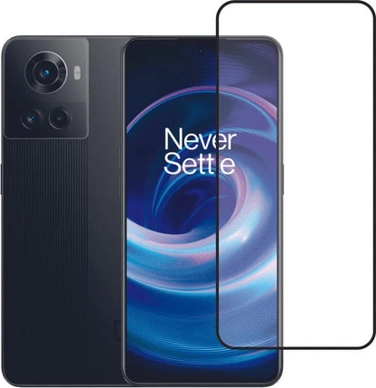Super Premium Quality Tempered Glass Screen Guard Protector With Black Border Suitable For OnePlus Ace