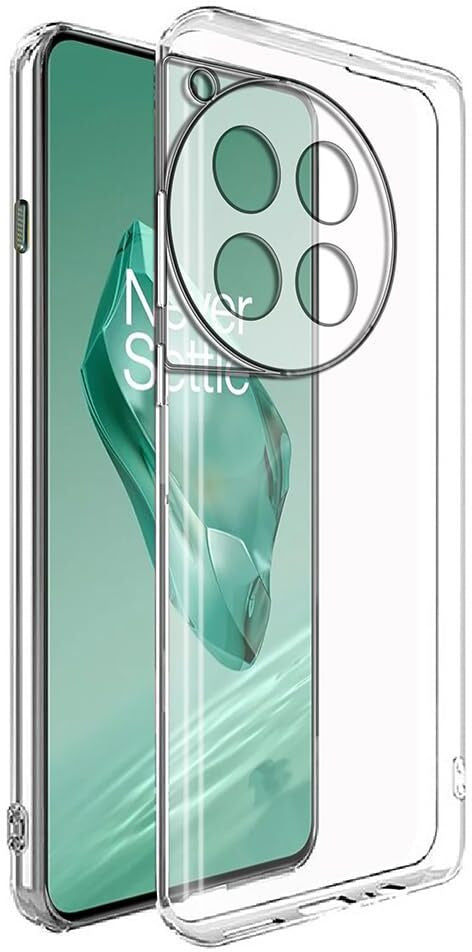 VAKIBO Premium Clear 2MM Thick Transparent Soft TPU Rubber Back Cover Case With Camera Protection Suitable for Oneplus 12