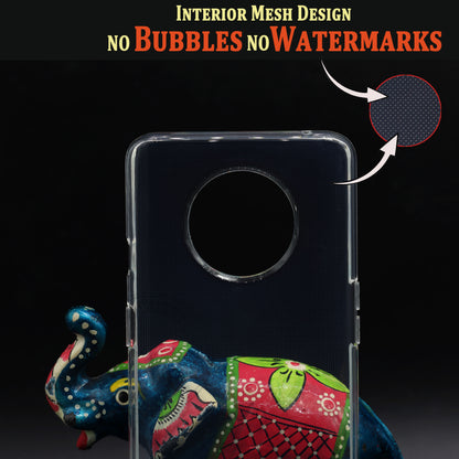 VAKIBO Premium Clear 2MM Thick Transparent Soft TPU Rubber Back Cover Case With Camera Protection Suitable for OnePlus 7T