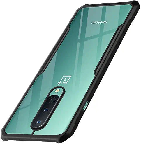 VAKIBO Super Premium Black Border Transparent Case With Corner Protection & Camera Protection Suitable for OnePlus 8