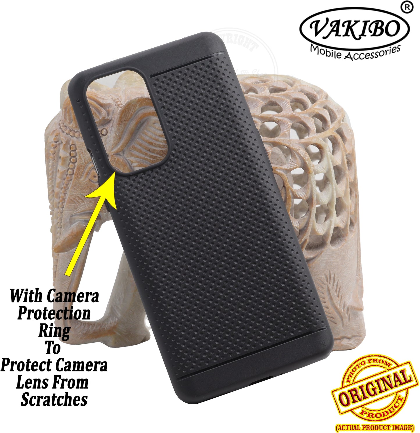 VAKIBO Dotted Design Black Coloured Soft TPU Back Cover Case Suitable for Oneplus 9