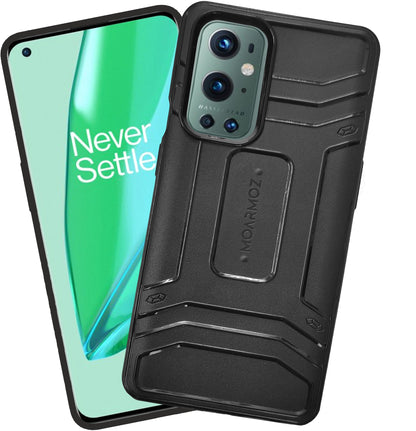VAKIBO Moarmoz Shock Proof Black Coloured Soft TPU Back Cover Case Suitable for Oneplus 9 Pro