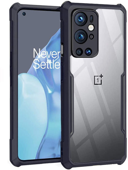 VAKIBO Super Premium Black Border Transparent Case With Corner Protection & Camera Protection Suitable for Oneplus 9 Pro