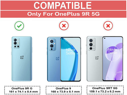 VAKIBO Super Premium Black Border Transparent Case With Corner Protection & Camera Protection Suitable for Oneplus 9R
