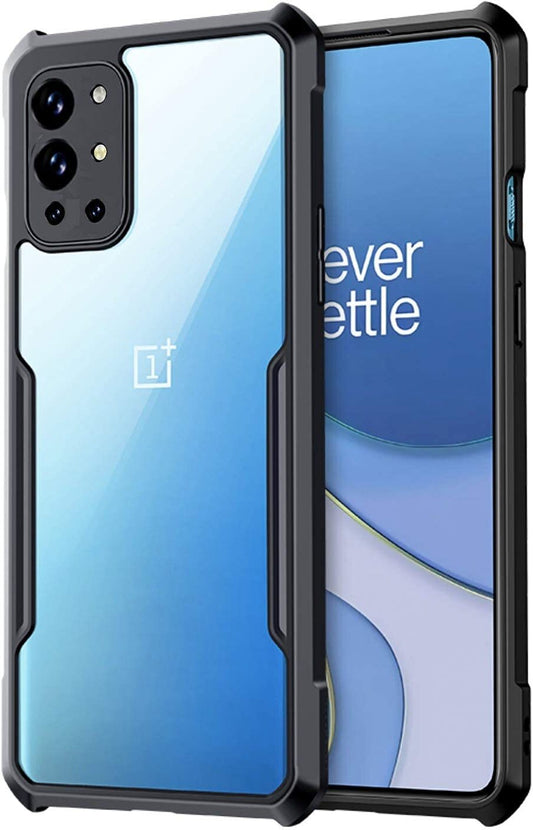 VAKIBO Super Premium Black Border Transparent Case With Corner Protection & Camera Protection Suitable for Oneplus 9R