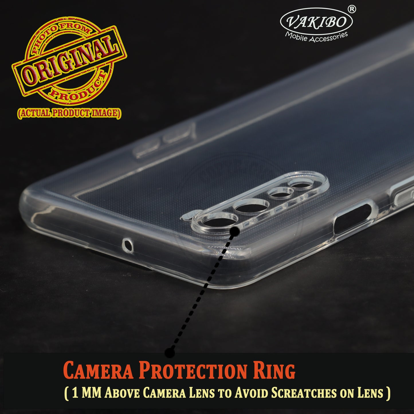 VAKIBO Premium Clear 2MM Thick Transparent Soft TPU Rubber Back Cover Case With Camera Protection Suitable for Oneplus Nord