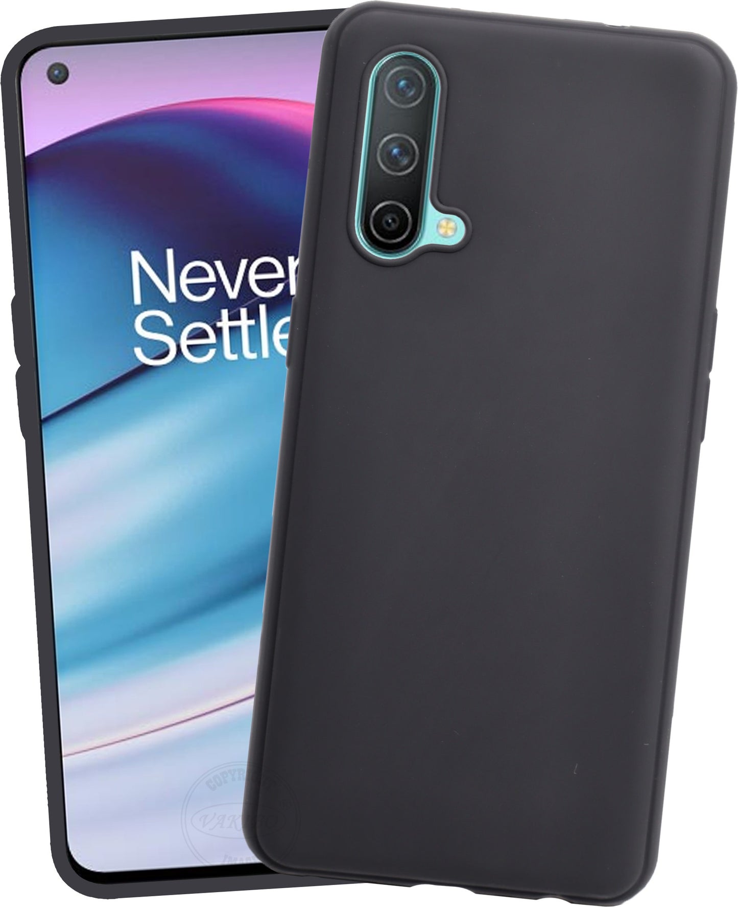 VAKIBO Matte Frosted Black Coloured Soft TPU Back Cover Case Suitable for OnePlus Nord CE