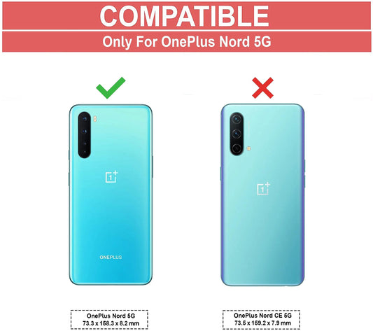 VAKIBO Super Premium Black Border Transparent Case With Corner Protection & Camera Protection Suitable for Oneplus Nord