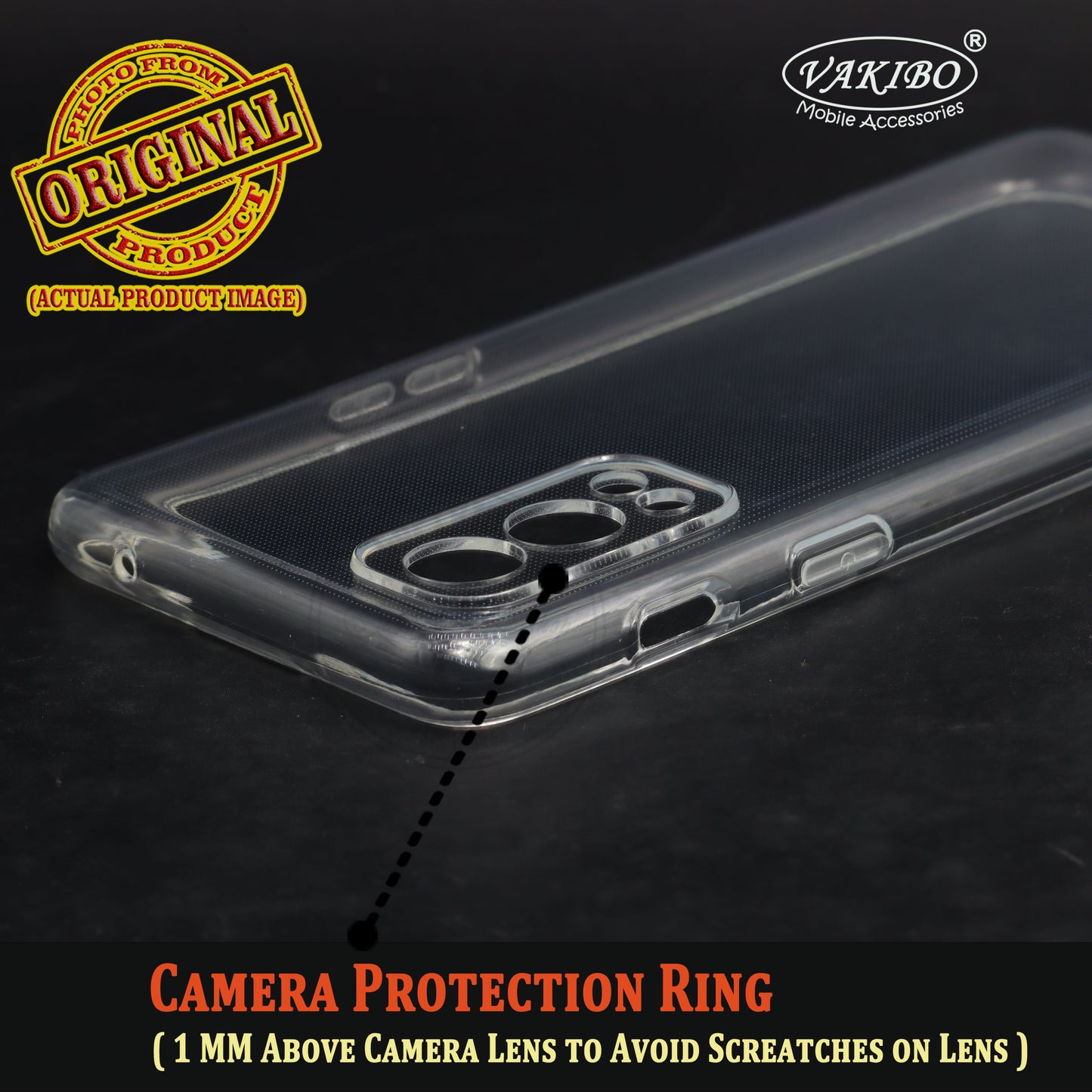 VAKIBO Premium Clear 2MM Thick Transparent Soft TPU Rubber Back Cover Case With Camera Protection Suitable for OnePlus Nord 2