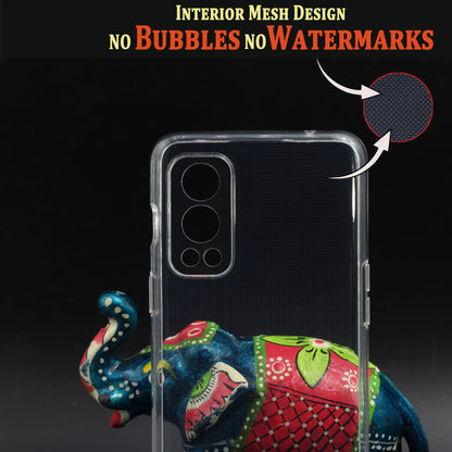 VAKIBO Premium Clear 2MM Thick Transparent Soft TPU Rubber Back Cover Case With Camera Protection Suitable for OnePlus Nord 2