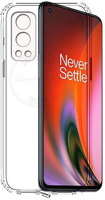 VAKIBO Premium Clear 2MM Thick Transparent Soft TPU Rubber Back Cover Case With Camera Protection Suitable for OnePlus Nord 2