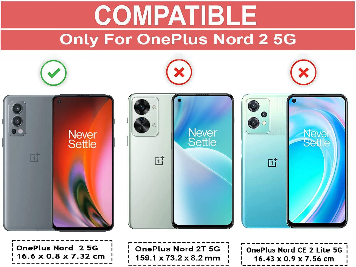 VAKIBO Super Premium Black Border Transparent Case With Corner Protection & Camera Protection Suitable for OnePlus Nord 2