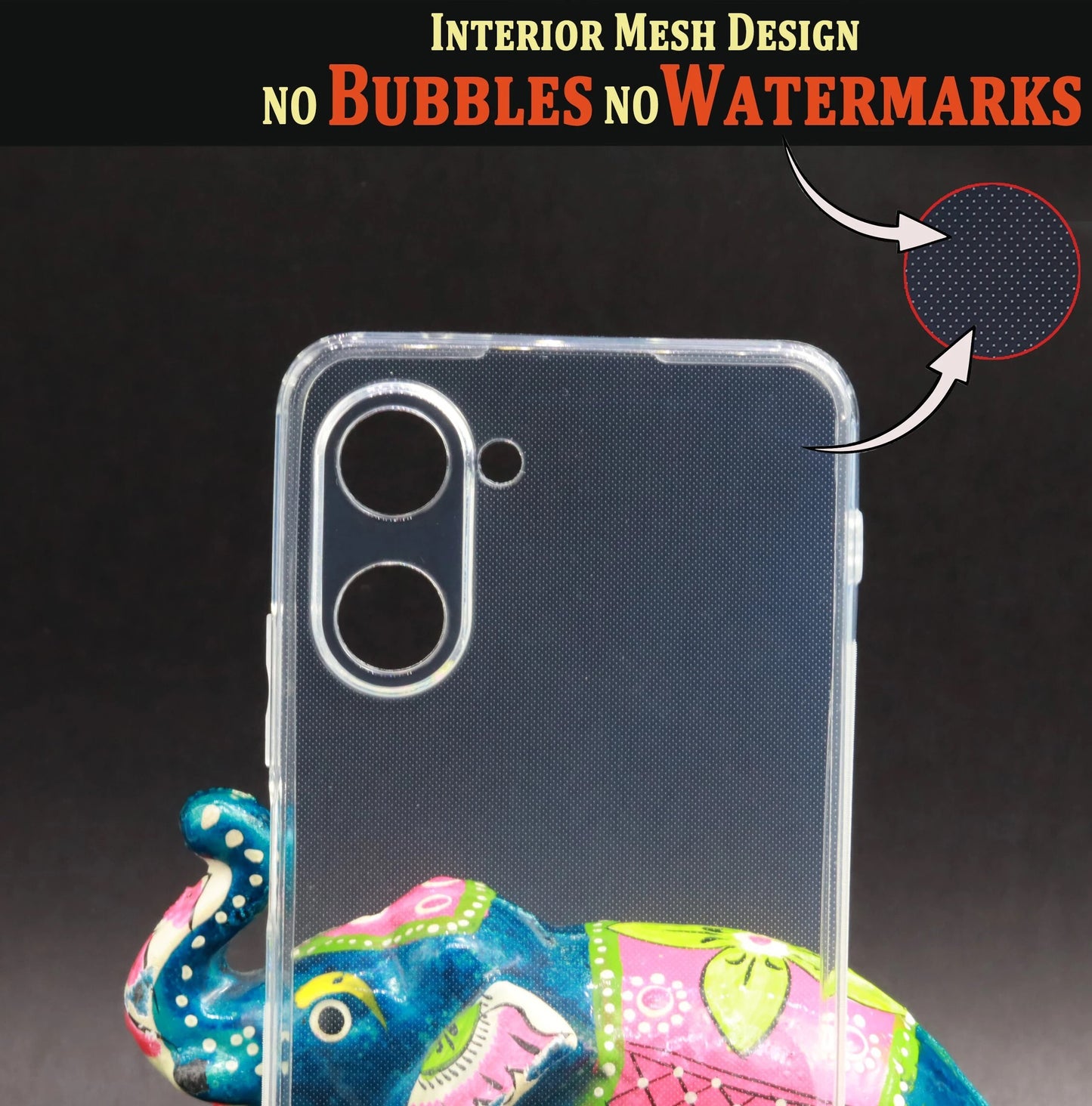 VAKIBO Premium Clear 2MM Thick Transparent Soft TPU Rubber Back Cover Case With Camera Protection Suitable for Mi Poco X6 Pro