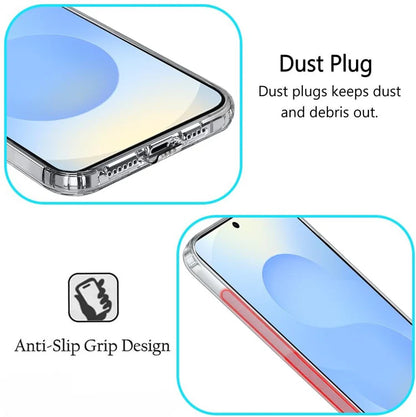 VAKIBO Premium Clear 2MM Thick Transparent Soft TPU Rubber Back Cover Case With Camera Protection Suitable for Vivo S17 Pro