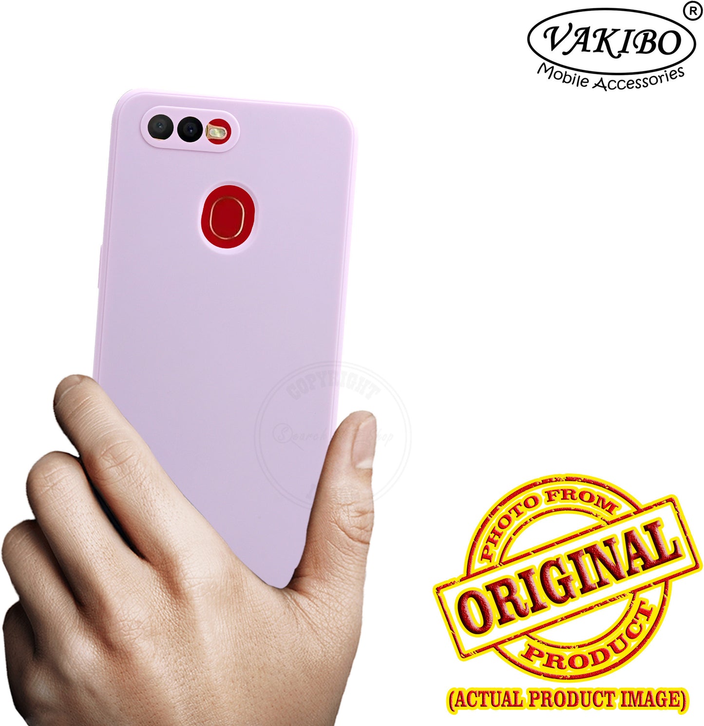 VAKIBO Purple Coloured Back Cover Case Suitable for Oppo A3s