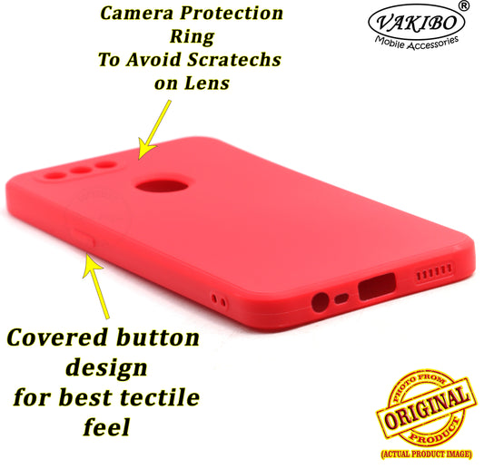 VAKIBO Red Coloured Back Cover Case Suitable for Oppo A3s