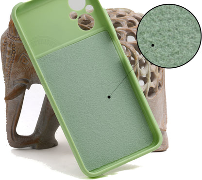 VAKIBO Matte 1.5 MM Thick With Camera Protection Pista Green Coloured Soft TPU Rubber Back Cover Case Suitable for Oppo A33