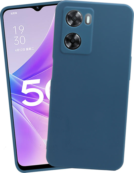 VAKIBO Matte 1.5 MM Thick With Camera Protection Blue Coloured Soft TPU Rubber Back Cover Case Suitable for Oppo A57