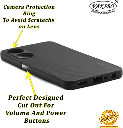 VAKIBO Dotted Black Coloured Made with Silicon Rubber TPU Back Cover Case Suitable for Oppo A78