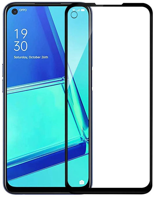 Super Premium Quality Tempered Glass Screen Guard Protector With Black Border Suitable For Oppo F19s