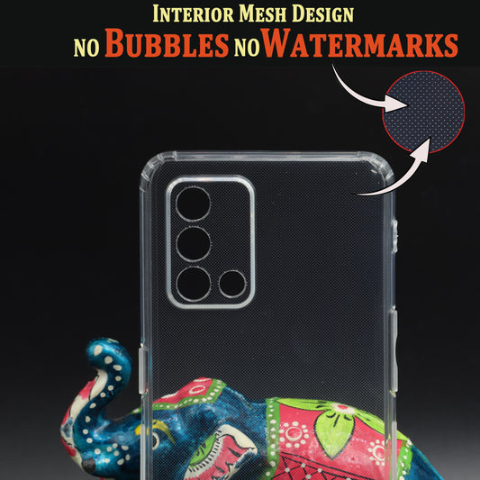 VAKIBO Super Premium Soft TPU Transparent Case With Dustplug,Side Grip,Corner Protection,lanyard Cuts,Camera Protection Suitable for Oppo F19s