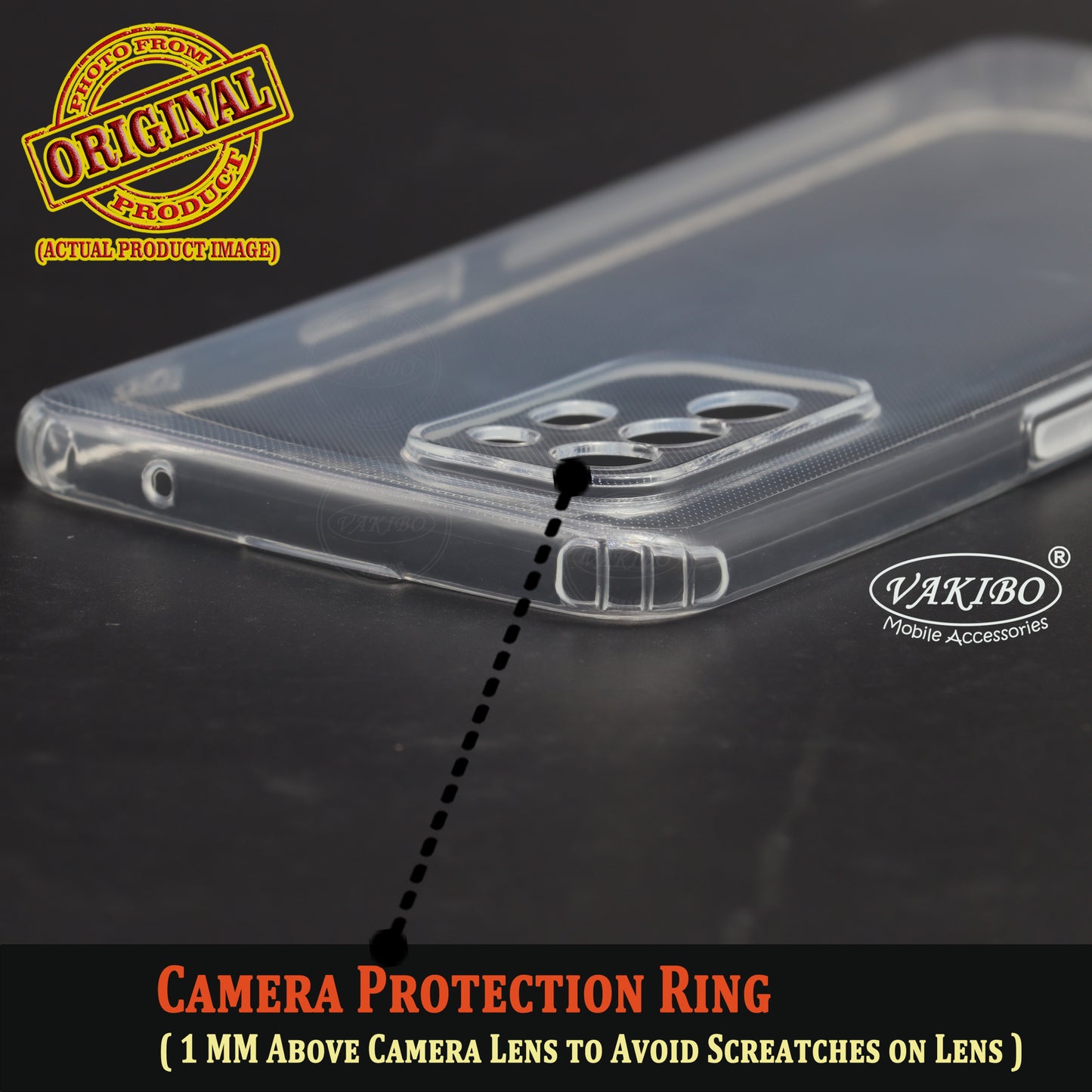 VAKIBO Super Premium Soft TPU Transparent Case With Dustplug,Side Grip,Corner Protection,lanyard Cuts,Camera Protection Suitable for Oppo F19 Pro Plus