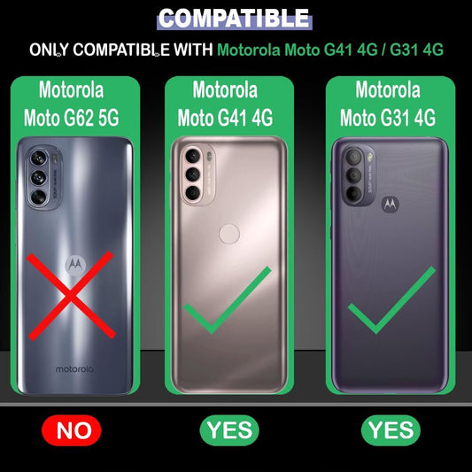 VAKIBO Super Premium Black Border Transparent Case With Corner Protection & Camera Protection Suitable for Moto G31