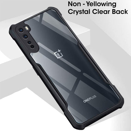 VAKIBO Super Premium Black Border Transparent Case With Corner Protection & Camera Protection Suitable for Oneplus Nord