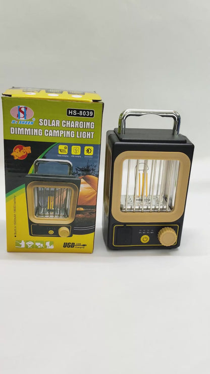Solar Camping Lamp Power Bank(8039)