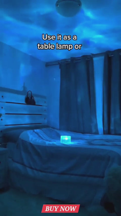 Dynamic LIGHT Ocean Wave Projector Night Light with Remote