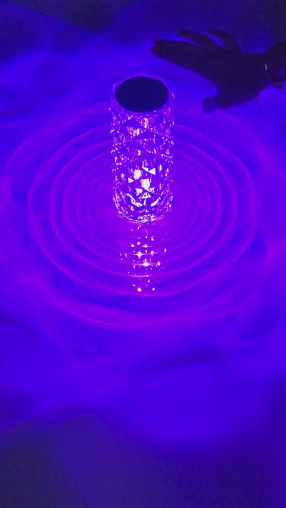 Rose Crystal Diamond LED Table Lamp