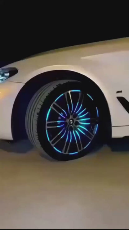 Night Safety Reflective Wheel Rim Stripe Stickers