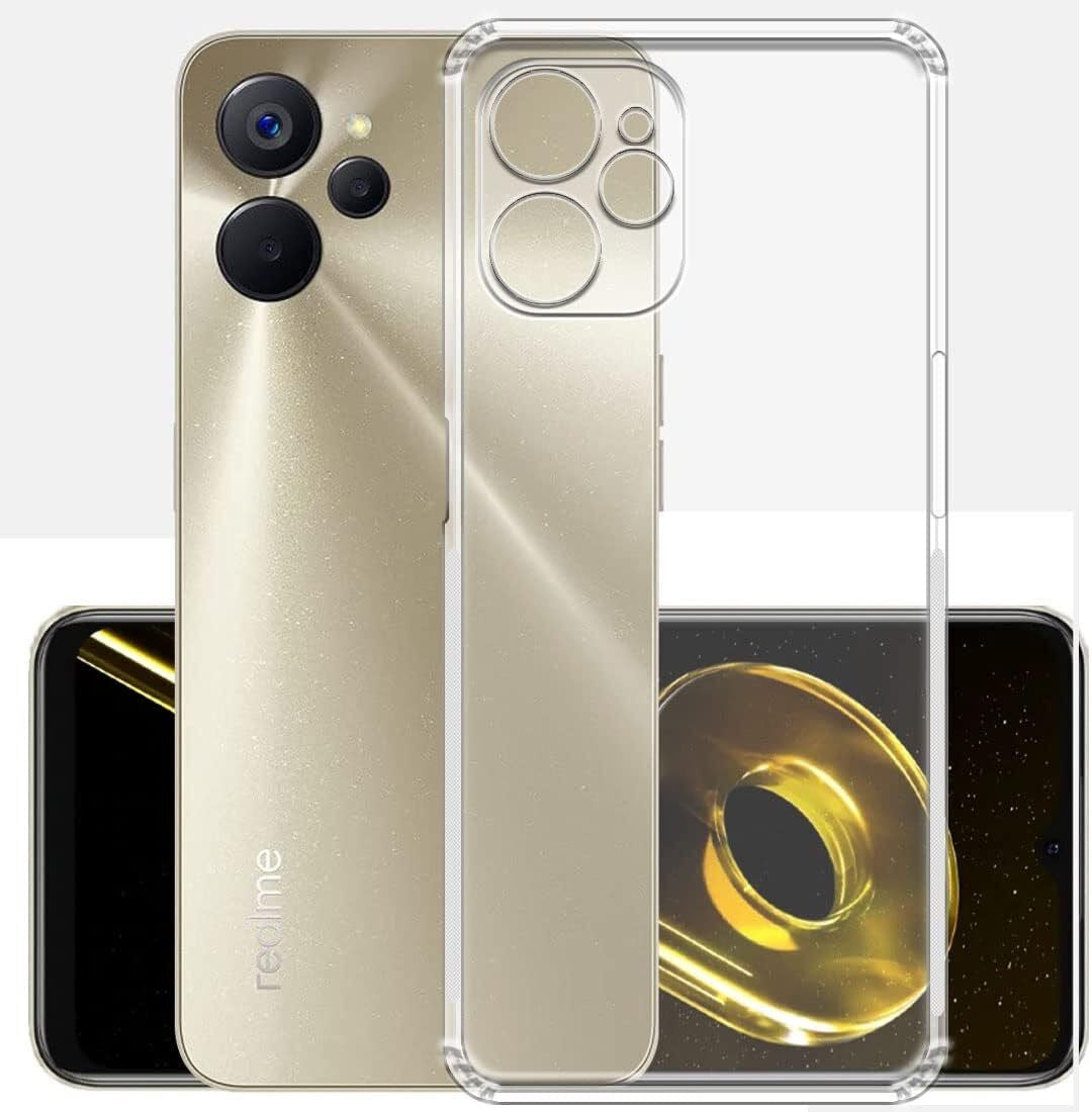 VAKIBO Premium Clear 1.5MM Thick Transparent Soft TPU Rubber Back Cover Case With Camera Protection Suitable for Realme 9i 5G