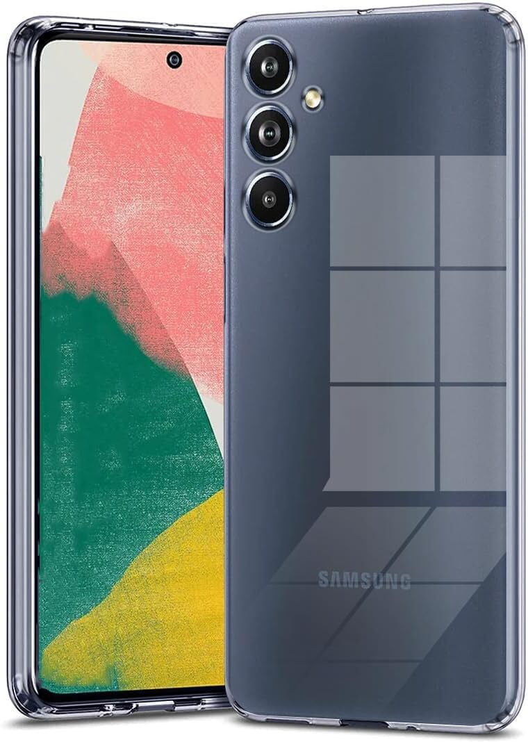 VAKIBO Premium Clear 2MM Thick Transparent Soft TPU Rubber Back Cover Case With Camera Protection Suitable for Samsung Galaxy F34 5G