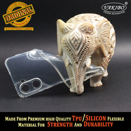 VAKIBO Super Premium Soft TPU Transparent Case With Dustplug,Side Grip,Corner Protection,lanyard Cuts,Camera Protection Suitable for Realme 10 Pro