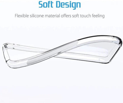 VAKIBO Premium Clear 1.5MM Thick Transparent Soft TPU Rubber Back Cover Case With Camera Protection Suitable for Realme Narzo N65