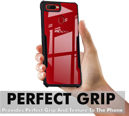 VAKIBO Super Premium Black Border Transparent Case With Corner Protection & Camera Protection Suitable for Realme 2