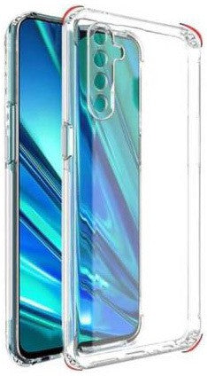 VAKIBO Super Premium Soft TPU Transparent Case With Dustplug,Side Grip,Corner Protection,lanyard Cuts,Camera Protection Suitable for Realme 5s