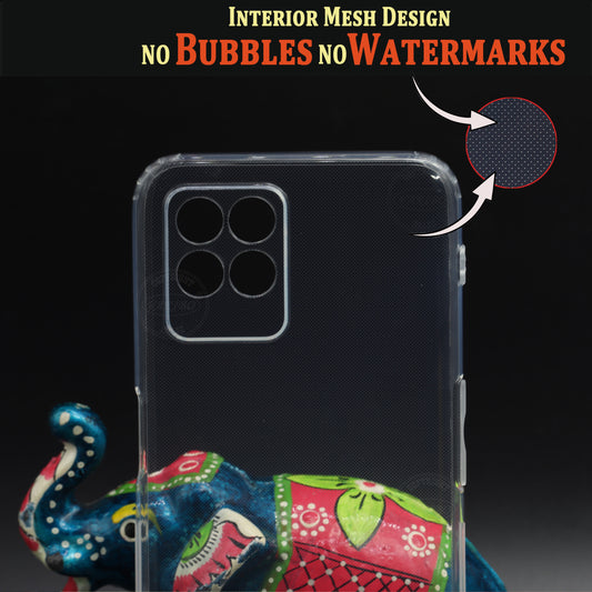 VAKIBO Super Premium Soft TPU Transparent Case With Dustplug,Side Grip,Corner Protection,lanyard Cuts,Camera Protection Suitable for Realme Narzo 50