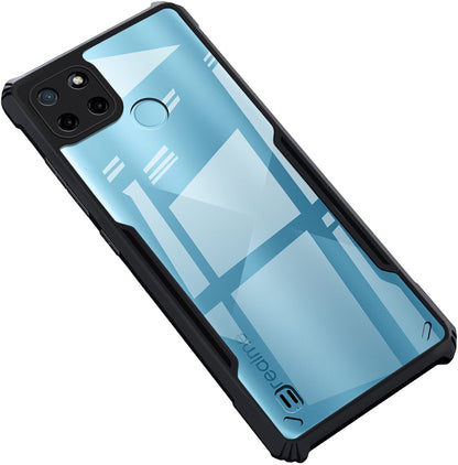 VAKIBO Super Premium Black Border Transparent Case With Corner Protection & Camera Protection Suitable for Realme C21Y
