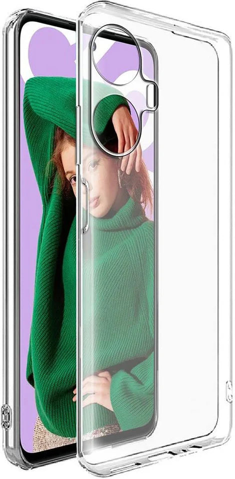 VAKIBO Premium Clear 2MM Thick Transparent Soft TPU Rubber Back Cover Case With Camera Protection Suitable for Realme Narzo N55