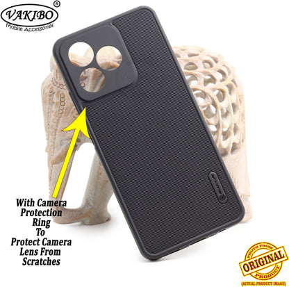 VAKIBO Dotted Black Coloured Made with Silicon Rubber TPU Back Cover Case Suitable for Realme C53