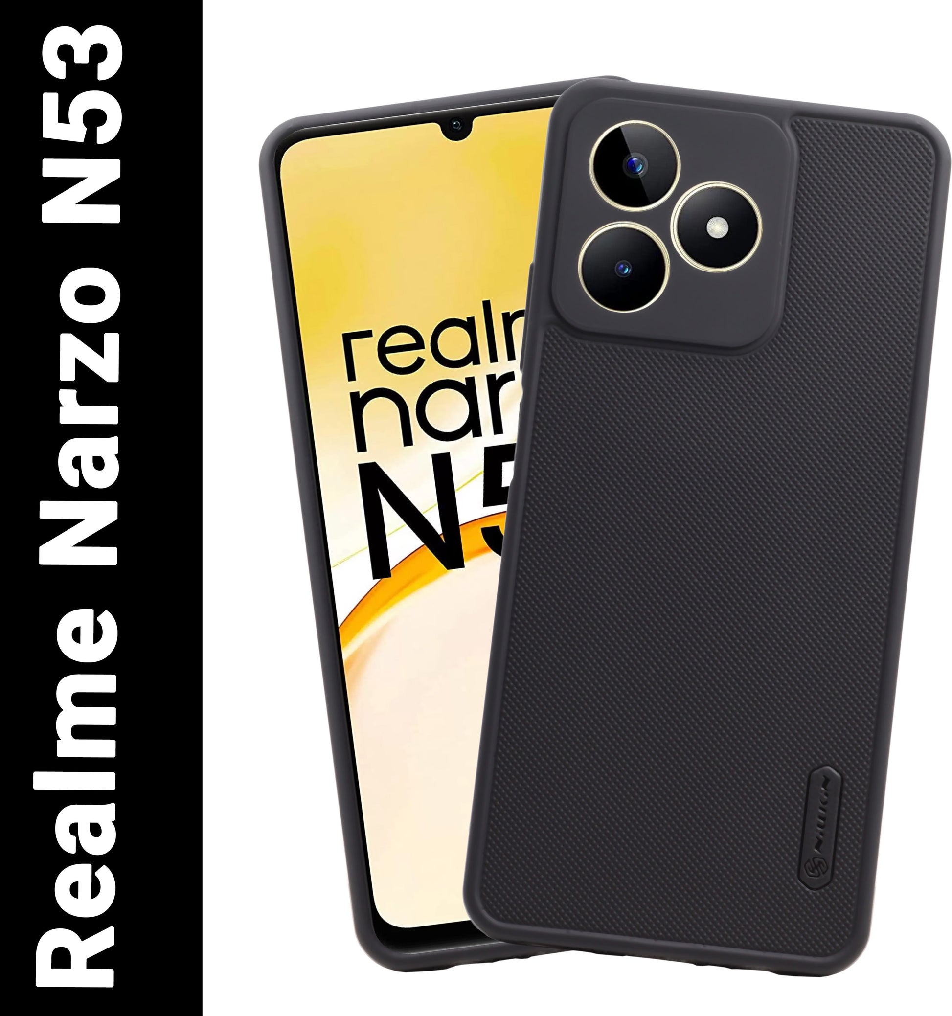VAKIBO Dotted Black Coloured Made with Silicon Rubber TPU Back Cover Case Suitable for Realme C51 4G