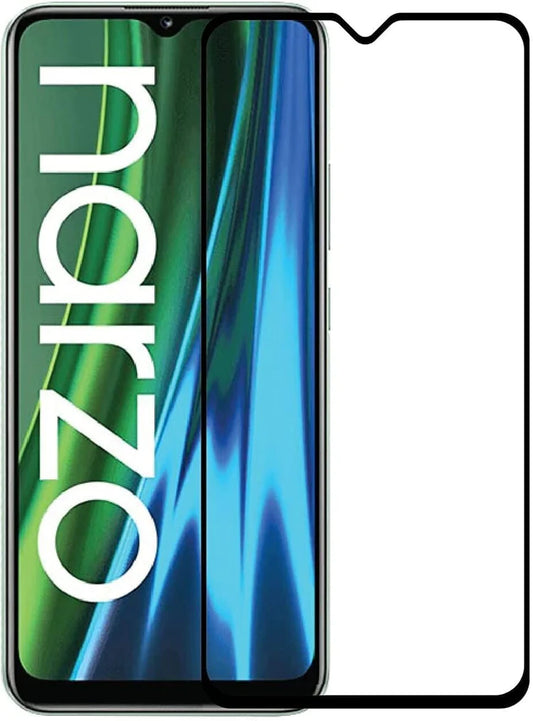 Super Premium Quality Tempered Glass Screen Guard Protector With Black Border Suitable For Realme C51 4g