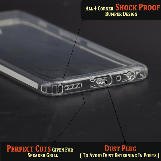 VAKIBO Super Premium Soft TPU Transparent Case With Dustplug,Side Grip,Corner Protection,lanyard Cuts,Camera Protection Suitable for Realme X7 Max