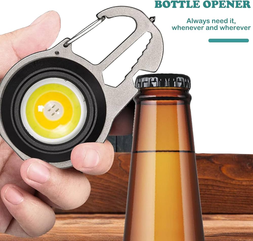 Multifunctional Keyring Tool with COB Light